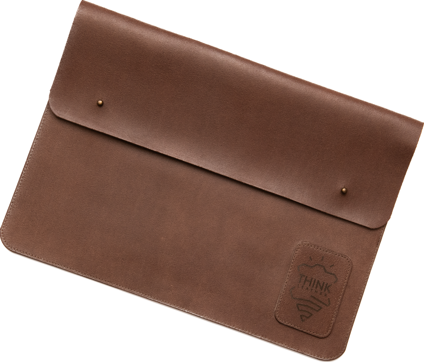 COVER MACBOOK 13" with a flap dark brown-1