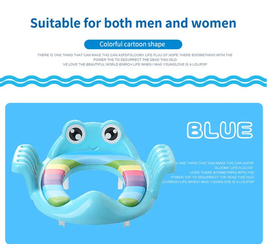 Removable Baby Toilet Training Seat Potties Seat With Armrest Girls Boy Toilet Training Potty Safety Cushion Infant Care Blue-1