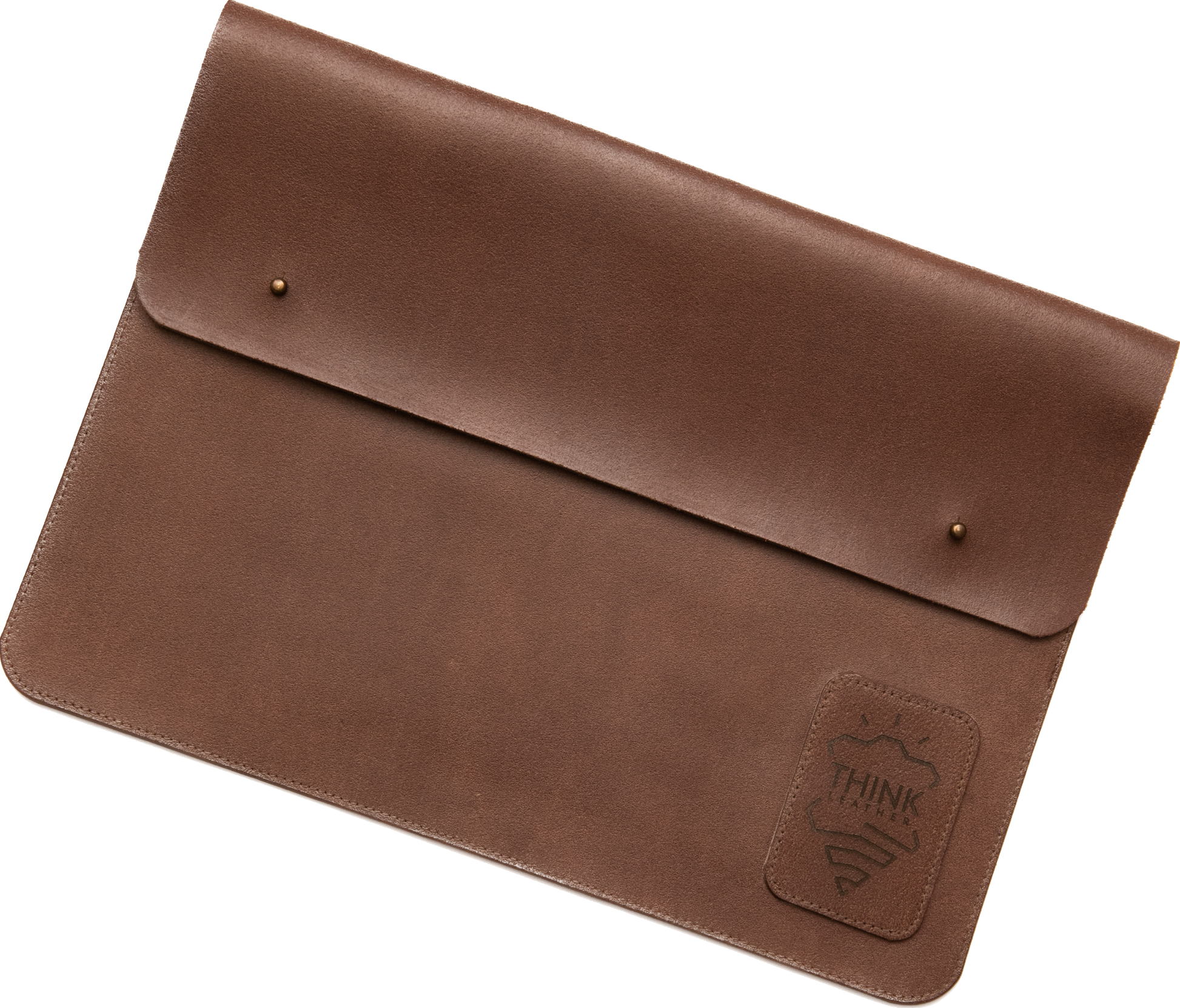 COVER MACBOOK 13" with a flap dark brown-1