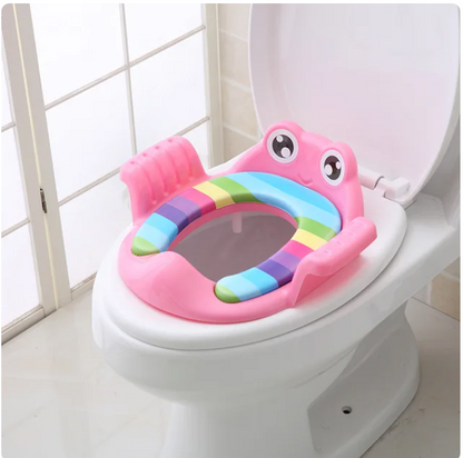 Removable Baby Toilet Training Seat Potties Seat With Armrest Girls Boy Toilet Training Potty Safety Cushion Infant Care- Pink-2