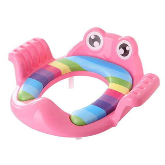 Removable Baby Toilet Training Seat Potties Seat With Armrest Girls Boy Toilet Training Potty Safety Cushion Infant Care- Pink-0